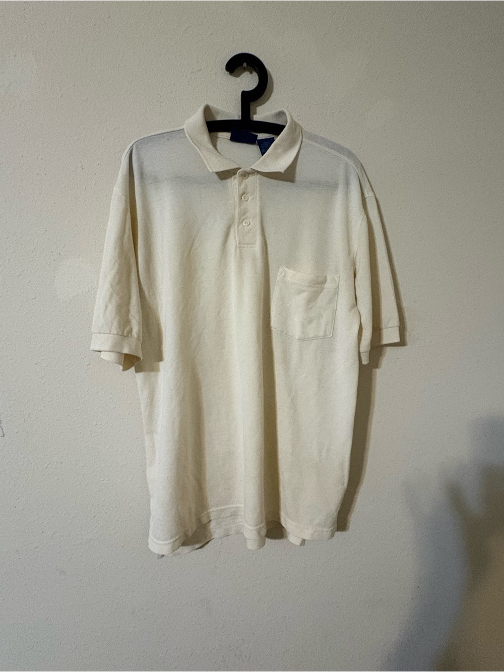 Towncraft Men's Short-Sleeve Polo Shirt - Cream